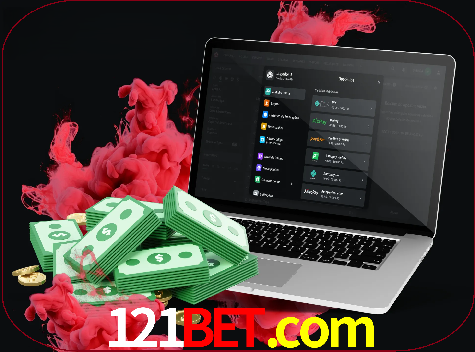 Para efetuar um depósito na sua conta 121bet, basta escolher o método de depósito e especificar o montante.