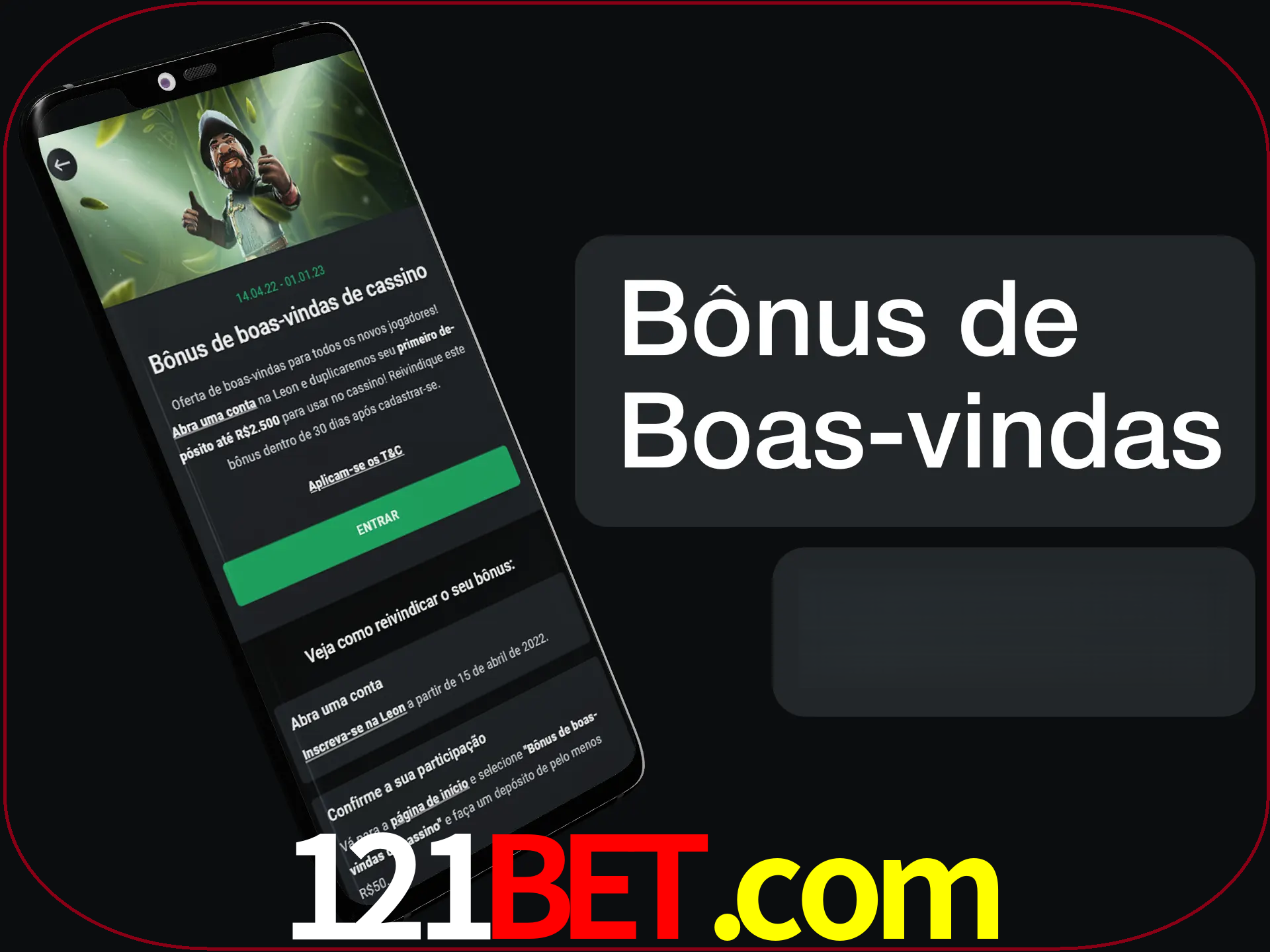 Não se esqueça de usar o bônus de boas-vindas.